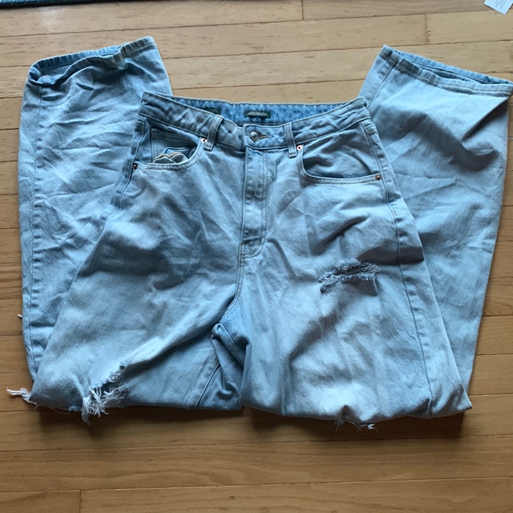 Wild Fable Blue Super-High Baggy Ripped Jeans 8/29R